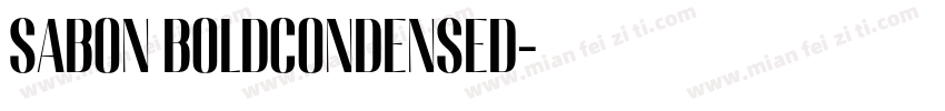 sabon boldcondensed字体转换